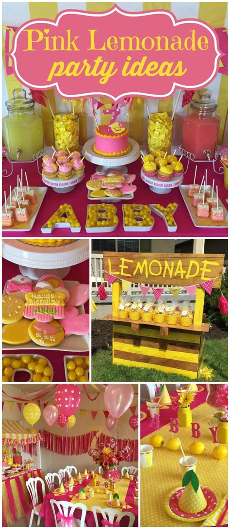 Lemonade Lemons Birthday Abbys Lemonade Stand Party Catch My