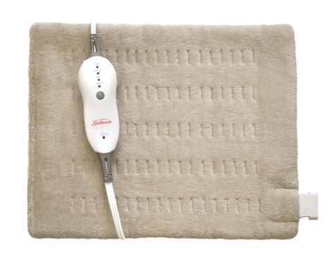 Sunbeam Standard Electric Heating Pad For Muscle And Joint Pain Beige