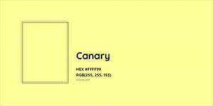 Canary Complementary Or Opposite Color Name And Code Ffff99