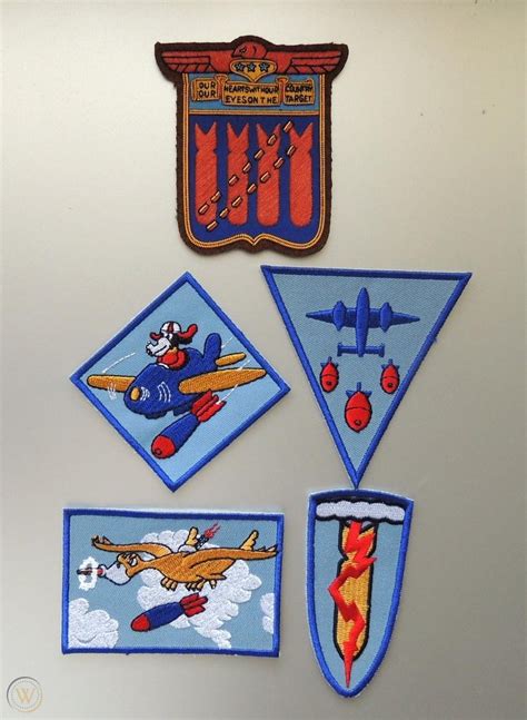 5 Tuskegee Airmen Military Patches 477th Bomb Gp 1860990449