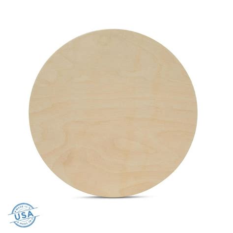 Wood Circles 12 Inch 12 Inch Thick Unfinished Birch Plaques Pack Of