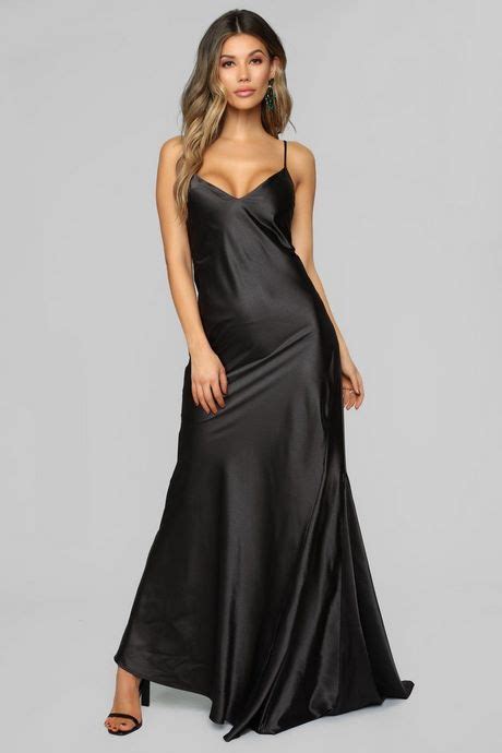 Black Silk Maxi Dress Natalie