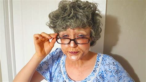 How To Do Granny Makeup And Costume Youtube