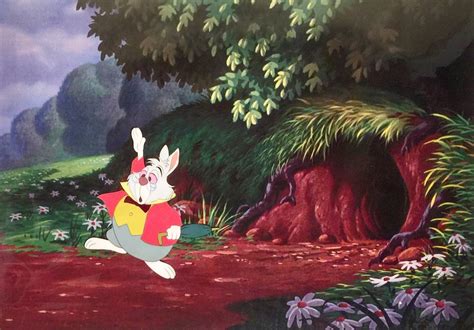 animation collection original production animation cel of the white rabbit from alice in