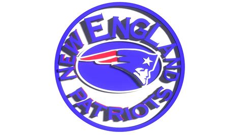 New England Patriots Circle Logo 3d Model By Rogerds
