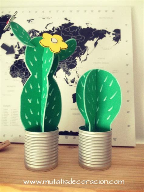 Cactus Diy Con Goma Eva Paso A Paso Manualidades Manualidades Con
