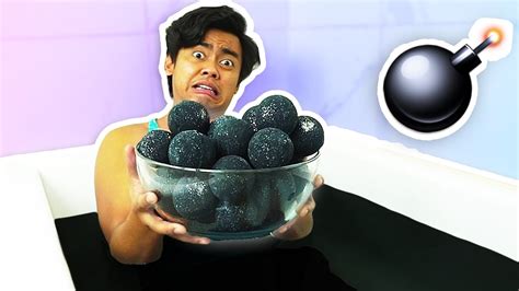 100 Black Bath Bombs Challenge Youtube