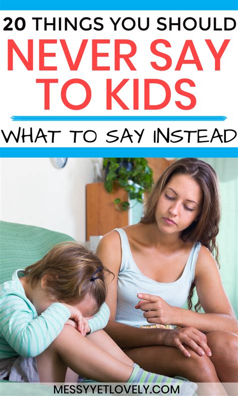 20 Things Parents Should Never Say To Their Children Parenting Books