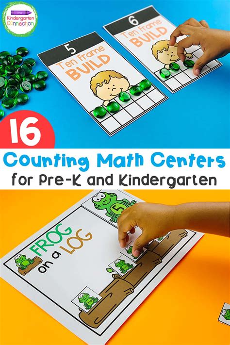 Counting Activities And Centers For Pre K Tk And Kindergarten