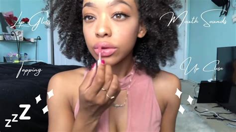 Chynaunique ASMR Lipgloss Application Part 4 Compilation Tingly Mouth
