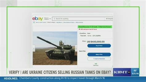 Verify Are Ukrainian Citizens Selling Russian Tanks On Ebay Youtube
