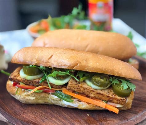 Tempeh is an amazing tofu replacement with more protein and easier prep! Tofu Bánh Mì Recipe - Vietnamese Grilled Tofu Sandwich by ...