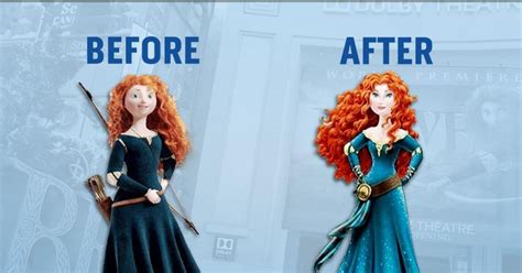 Not Skinny Enough To Be Princess Disney S Brave Character Gets Makeover
