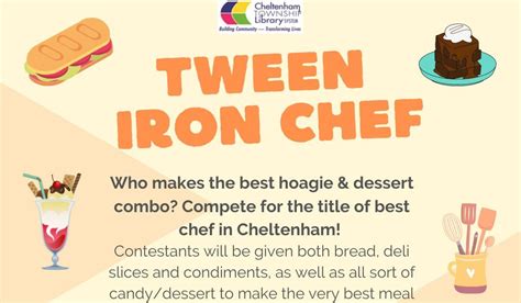 Elkins Park Library To Host Tween Iron Chef Contest On Wednesday Glenside Local