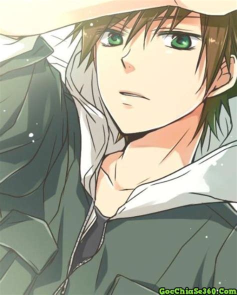 Albums 90 Pictures Anime Guy With Brown Hair And Green Eyes Stunning