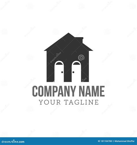 Abstract House Logo Design Template Premium Real Estate Sign
