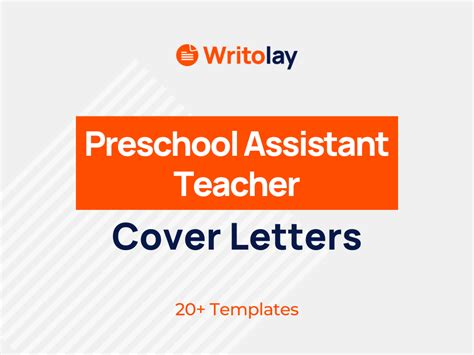 Preschool Assistant Teacher Cover Letter Example 4 Templates Writolay