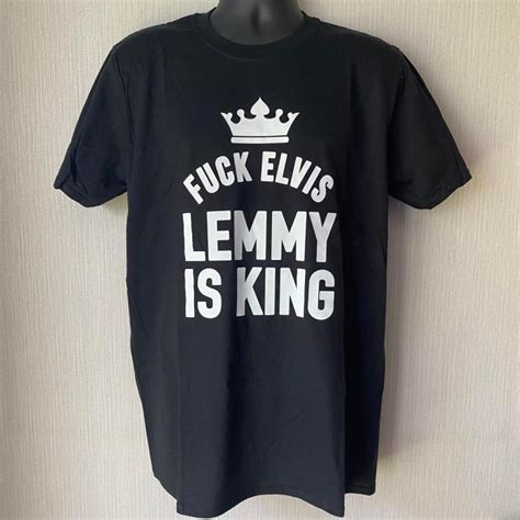 デイヴグロール ファックエルビスレミーイズキングtシャツ fuck elvis lemmy is king dave grohl t shirts tee m tmhy dgfke