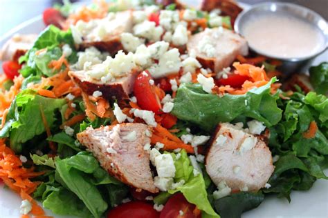 After pounding, cut each chicken breast into 2 pieces. Sunday Edition: Buffalo Chicken Salad w/ Blue Cheese Dressing