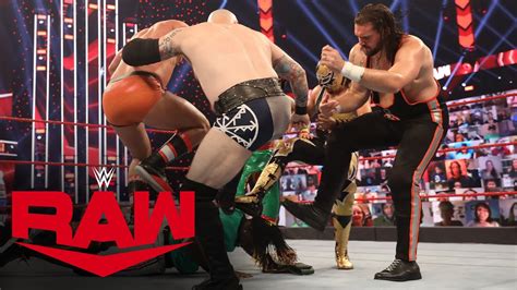 R Truth Escapes Wild 7 Way 247 Title Match With His Baby Raw Nov