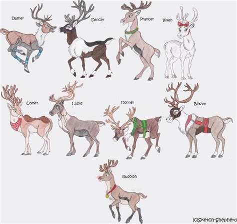 Santa S Reindeer Headcanons By Sketch Shepherd On Deviantart In 2020 Santa And Reindeer