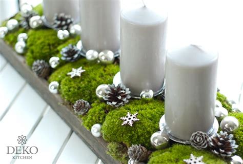 Maybe you would like to learn more about one of these? DIY: hübscher länglicher „Adventskranz" mit Moos und ...