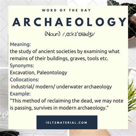 Archaeology Word Of The Day For Ielts