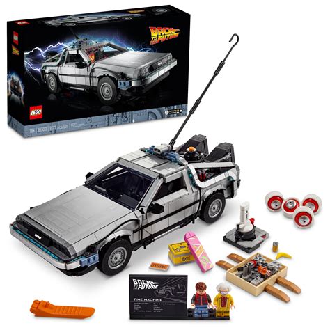 Lego Icons Back To The Future Time Machine 10300 Model Car Building