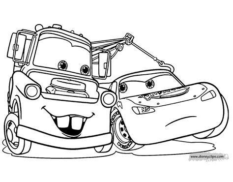 Zij kunnen hun creativiteit compleet loslaten op het inkleuren van een mooie auto. Disney Pixar's Cars Coloring Pages | Disneyclips.com