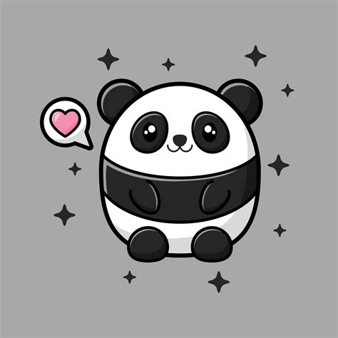 Cute Panda Vector Image 3078416 Vector Art At Vecteezy