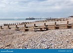 Praia De Worthing, Sussex Ocidental, Reino Unido Foto de Stock - Imagem ...