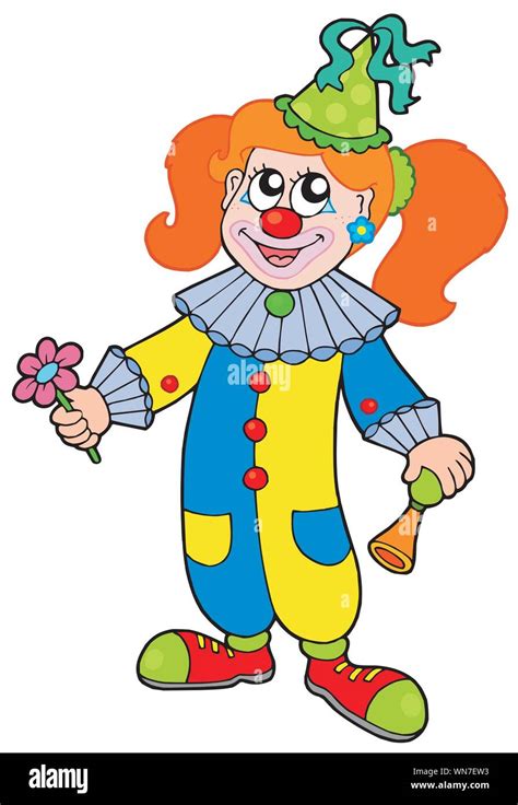 Cartoon Clown Girl Stock Vector Image And Art Alamy