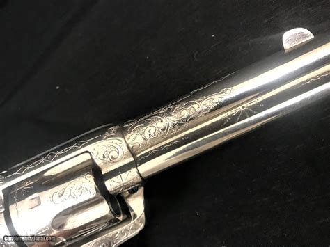 Engraved Colt Saa 41 Long Colt 4 12 Barrel