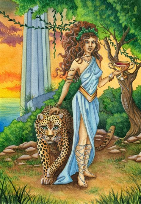 Mage Circe Goddess Circe Gods Of Nature Original Etsy