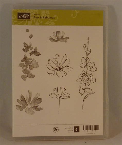 Amazon Com Stampin Up FAST FABULOUS Set Of Decorative Rubber Stamps Retired Everything Else
