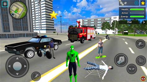 Spider Rope Hero Ninja Gangster Crime Vegas City 13 Android Gameplay