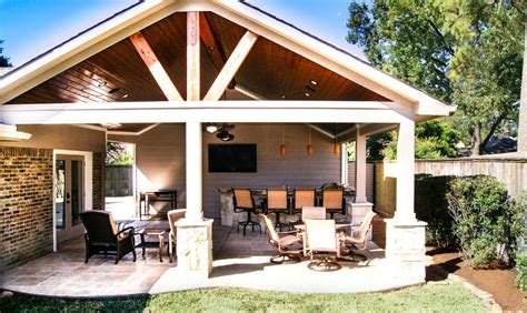 Patio Cover And Kitchen Spring Valley Houston Tcp Custom Outdoor