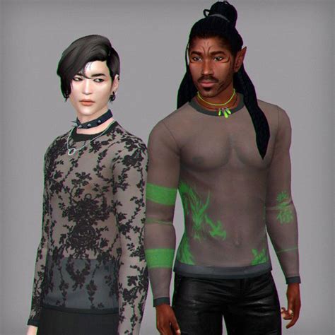 Late Night Male Top Wistful Castle On Patreon Sims 4 Men Clothing