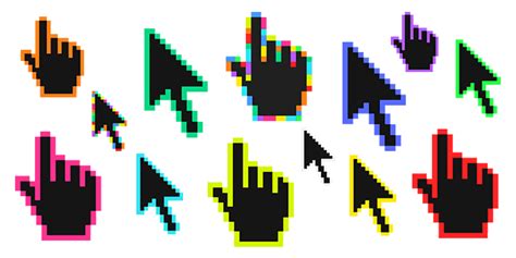 Color Pixels Cursor Collection Custom Cursor