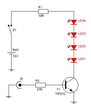 Se va a montar un pequeo circuito que lea la temperatura de un sensor, imprima el valor en la consola y encienda un diodo cuando esta. Diagrama del circuito luces audioritmicas. | electronica ...