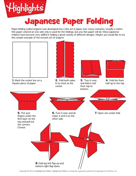 How To Make An Origami Pinwheel Paper Folding Origami Was Developed