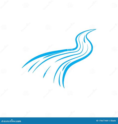 Icono Del Río Logotipo De Diseño Ilustración Vectorial Ilustración Del