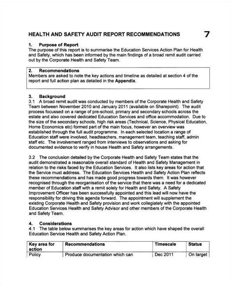 Our safety and health officers implement and execute safety and health procedures at the construction sites, in health & safety business partner summary salary : FREE 11+ Safety Audit Report Templates in PDF | MS Word