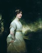 Lady Godolphin, three-quarter-length, in a white dress and a jewelled ...