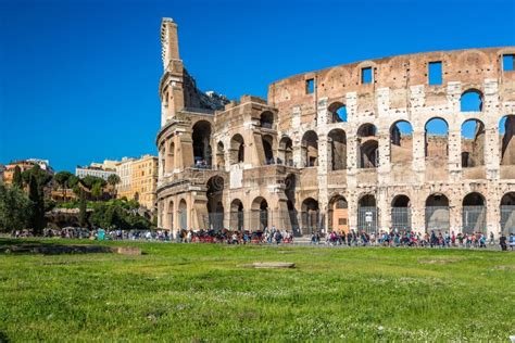 Exterior Of Colosseum In Rome Italy Editorial Photography Image Of