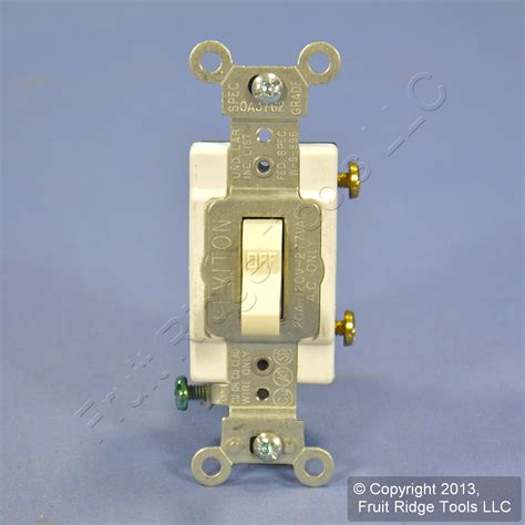 Leviton Almond Commercial Toggle Wall Light Switch 20a 120277v Bulk