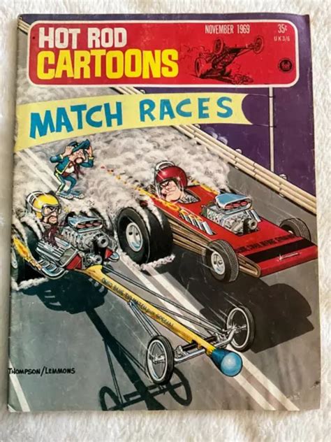 November Hot Rod Cartoons Racing Drag Race Comic Book Lemmons Car