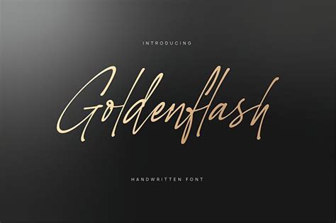 Goldenflash Handwritten Fonts Fonts Font Bundles