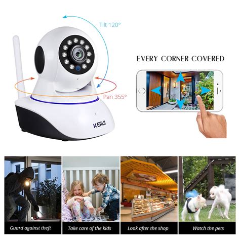 Kerui 720p 1080p Mini Indoor Wireless Security Wifi Ip Camera Genius Home