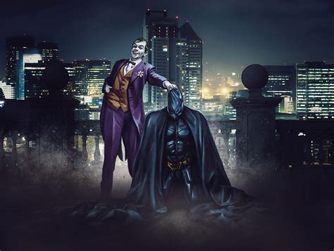 Joker Take Down The Bat Joker Batman Superheroes Artwork Hd